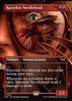 Razorkin Needlehead Duskmourn- House of Horror Alternate Art